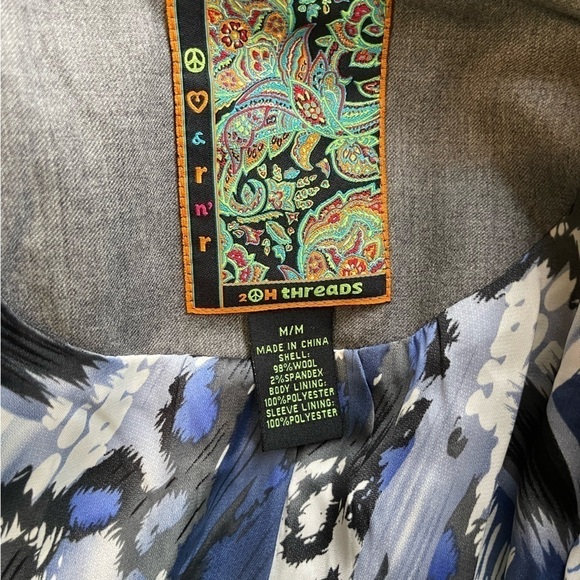 Rare 2oH (two old hippies) Wool Top Coat Coachella - Picture 11 of 11